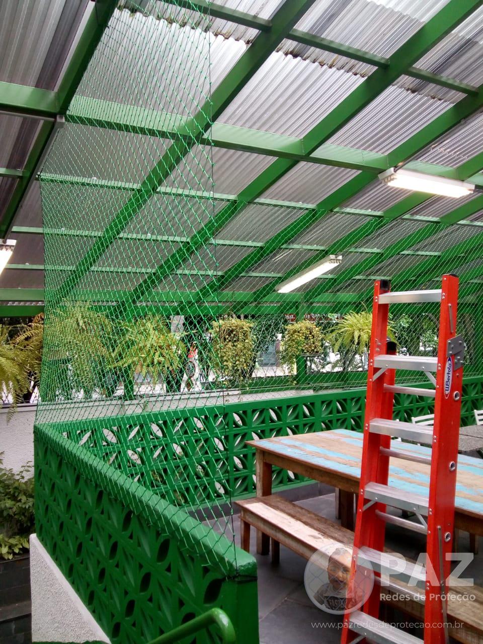 Rede de proteção instalada